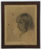 Untitled by William Langson Lathrop, Etching, sold Oct 2021