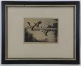 Disturbed Pintails by Hans Kleiber, Engraving, sold Oct 2021