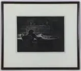 The Raven by George A. Bradshaw, Etching, sold Oct 2021