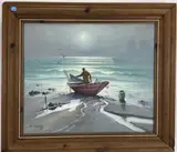 Even Tide by Robert J. Neary, Oil on canvas, sold Oct 2021