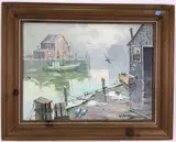 Clearing by Robert J. Neary, Oil on board, sold Oct 2021