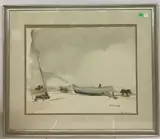 Fog on the New Jersey Coast by Paul L. Gill, Watercolor, sold Oct 2021