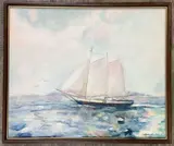 Tranquil Day by Herbert Nelson Hooven, Watercolor, sold Oct 2021