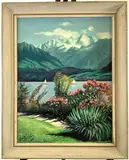 The Lake of Thoune by Paul Meinberg, Oil on canvas, sold Oct 2021