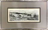 Sawmill by Jonathan Talbot, Etching, sold Oct 2021
