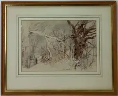 Untitled by Peter Newcombe, Watercolor, sold Oct 2021