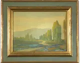 Untitled by John Drapp, Oil on board, sold Nov 2021