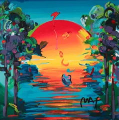 Better World by Peter Max, 1994, silkscreen on 320 gram Coventry Rag paper, sold Nov 2020