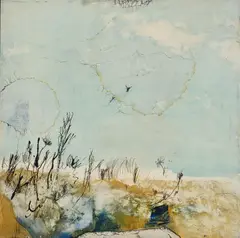 Graminees by Claude Assian, 1969, oil on canvas, sold Nov 2020