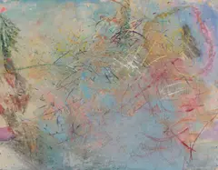 Untitled by Maureen McCabe, 1974, pastel on pastel board, sold Nov 2020
