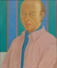 Self Portrait by Michael Loew, 1968, oil on canvas, sold Nov 2020