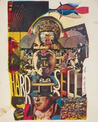 Hard by Juliette Gordon, 1968, silkscreen on paper, sold Nov 2020