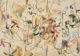 Untitled by Bernie d’Andrea, 1970, ink, oil, watercolor, and collage on paper, sold Nov 2020