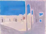 Untitled by Benoît Gilsoul, pastel on paper, sold Nov 2020