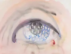 Untitled by Benoît Gilsoul, watercolor on paper, sold Nov 2020