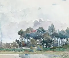 Randwick by Charles Conder, 1888, watercolour on paper, sold Nov 2020
