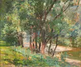 The Creek At Stanwell Park by E. Phillips Fox, 1914, oil on canvas, sold Nov 2020