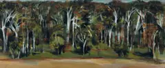 Karri Forest by Howard Taylor, 1963, oil on composition board, sold Jul 2020