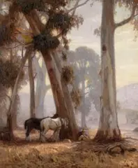 A Summer’S Day by Hans Heysen, c.1907, oil on canvas, sold Jul 2020