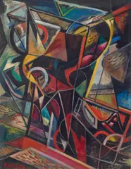 Christ Falls For The First Time by Roy De Maistre, c.1948 – 49, oil on canvas, sold Jul 2020