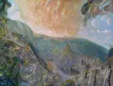 Rain And Sunlight, Numinbah by William Robinson, 1996, oil on canvas, sold Jul 2020