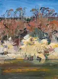 Shoalhaven Riverbank by Arthur Boyd, c.1990, oil on canvas, sold Jul 2020