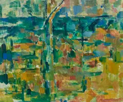 Landscape by John Passmore, 1946, oil on canvas, sold Jul 2020