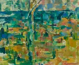 Landscape by John Passmore, 1946, oil on canvas, sold Jul 2020
