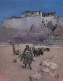 Tibet (Potala Palace) by Roland Strasser, c.1926, oil on canvas, sold Jul 2020