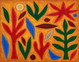 Summer Garden by John Coburn, 1995, oil on canvas, sold Jul 2020