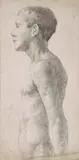 Portrait Of A Man by John Peter Russell, 1886, pencil on paper, sold Jul 2020