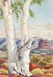 The Ghost Gum Of Palm Valley by Albert Namatjira, c.1943, watercolour and pencil on card, sold Mar 2020