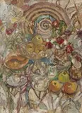 The Algerian Hat by Kate O’Connor, c.1949 – 51, oil on board, sold Nov 2019