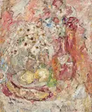 An Impression Of A Table In My Home In Nice by Kate O’Connor, 1947, oil on board, offered Nov 2019