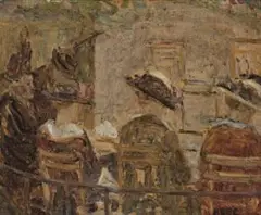 In The Luxembourg Gardens by Kate O’Connor, c.1913, oil on card, offered Nov 2019