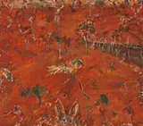 Rabbit Warren – Rydal by John Olsen, 1997, oil on canvas, offered Nov 2019