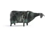 Papier Mâché Cow by John Kelly, 1995 – 96, patinated bronze, sold Nov 2019