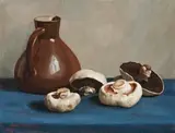 Mushrooms by Nora Heysen, 1928, oil on canvas, sold Nov 2019