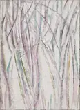 Trees by Godfrey Miller, c.1940 – 50, oil and pencil on canvas, sold Nov 2019