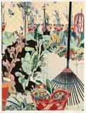 Vegetable Garden by Cressida Campbell, 1988, screenprint in 36 colours, sold Nov 2019