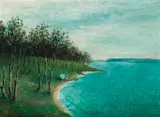 Wangi Scene by Sali Herman, 1948, oil on canvas, sold Nov 2019