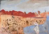 Central Desert Landscape by Robert Juniper, 2004, oil on Belgian linen, sold Nov 2019