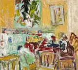 Breakfast At Currumbin by Elisabeth Cummings, 1995, oil on canvas, sold Nov 2019