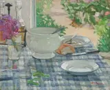 Indoor Still Life by Margaret Preston, 1913, oil on canvas, sold Aug 2019