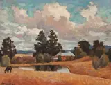De Mestre’S House by Roland Wakelin, 1943, oil on pulpboard, offered Aug 2019