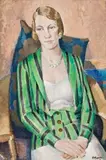 Portrait Of Marjorie Fear by Roland Wakelin, 1931, oil on pulpboard, offered Aug 2019
