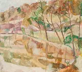 The River Bank by Grace Cossington Smith, c.1942 – 44, oil on composition board, sold Aug 2019