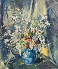 Flower Piece by Arnold Shore, 1944, oil on canvas, offered Aug 2019