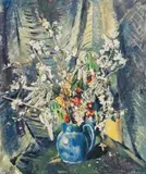 Flower Piece by Arnold Shore, 1944, oil on canvas, offered Aug 2019