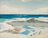 Sea And Reef by Kenneth Robertson Macqueen, watercolour and pencil on paper on card, sold Aug 2019